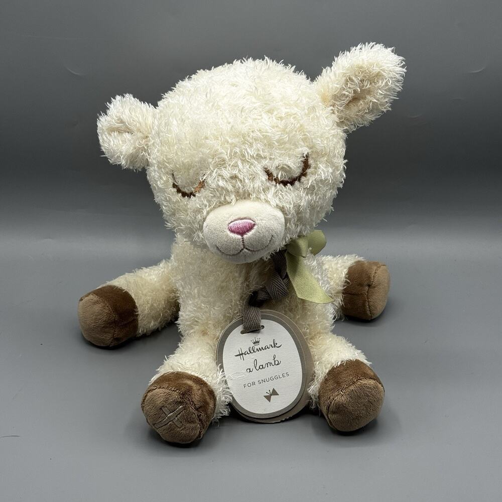 Hallmark A Lamb For Snuggles Baby Plush 12" New With Tags Baby Toy